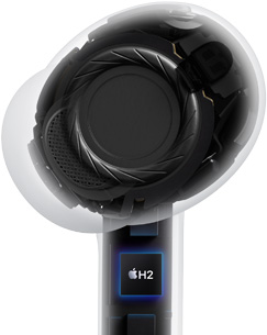 AirPods Pro 3, čistá, interná architektúra